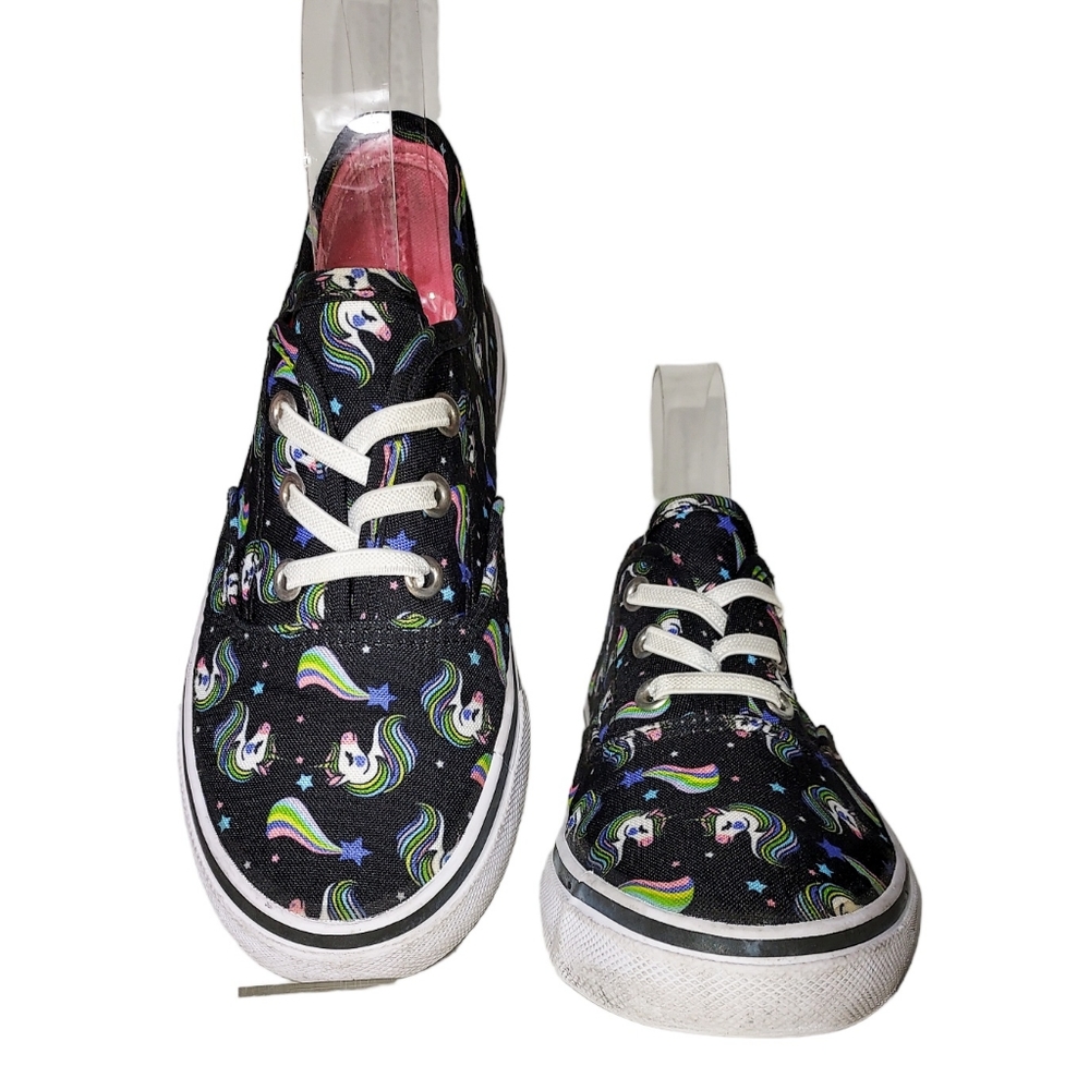 Giggles Girls Size 3 Unicorn Nights Non-tie Slip On Sneakers